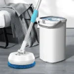Elektrischer Bodenwischer, kabelloser Wischmopp-Reiniger, automatischer 2-in-1 Nass- und Trockenreiniger für Haus, Auto, Glas, Decke, Tür, Fenster, Scheuersaugmaschine 5