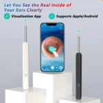 Smart Visuelle Ohr Reiniger HD Ohr Sticks Otoskop USB C Lade Endoskop Wachs Entfernung Werkzeug Earpick MIni Kamera Gesundheit Pflege Set 2