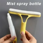 3-in-1-Rakel zum Reinigen von Fenstern, multifunktionaler Glasspiegelwischer mit Sprühflasche, Mikrofaser-Peeling, Werkzeuge für den Haushalt und Autoreiniger 5