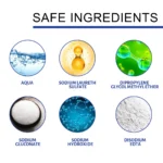 Mehrzweck-Badezimmerreiniger-Spray Tiefenreinigender Schaum Kalkfleckenentferner für Duschglas Badewanne Waschbecken Kraftvolle Reinigung 60ml 3
