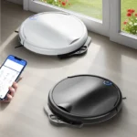 APP-gesteuerter Saugroboter und Wischroboter, Staubsauger, Trocken- und Nassreinigung, ultradünnes Design, Tiefenreinigung für das ganze Haus, Geschenk für Zuhause 3