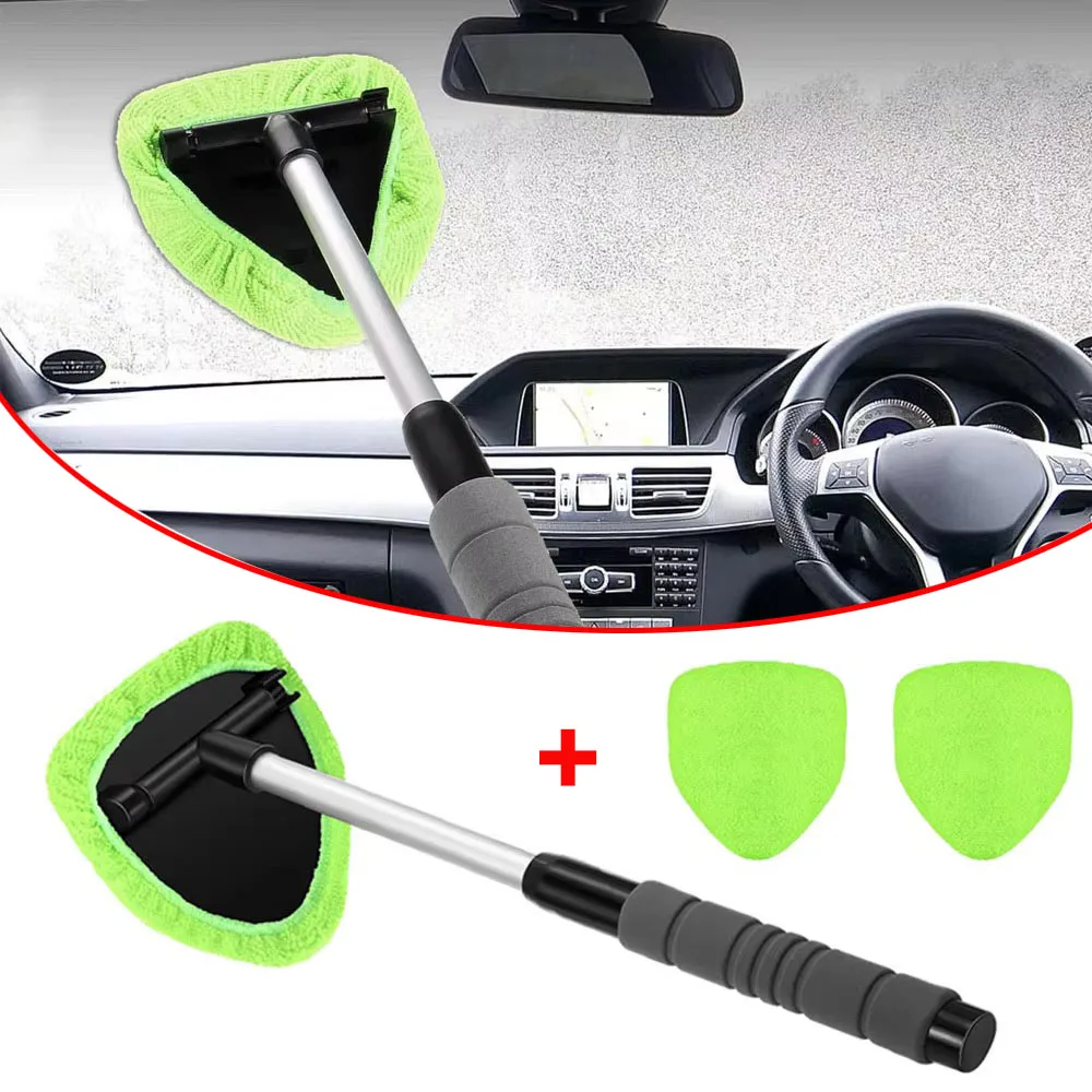 Teleskop Auto Fenster Windschutzscheibe Reinigung Pinsel Set Mikrofaser Fenster Glas Reiniger Auto Fenster Reiniger Schaben Nebel Eliminator