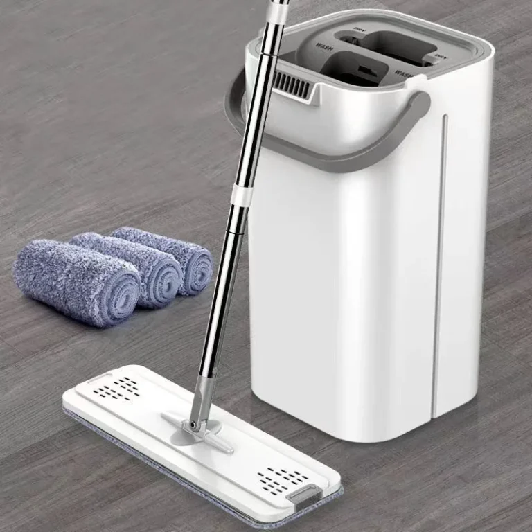 2023 neueste Mopp Set Freis prec heinrich tung Reinigungs werkzeuge Boden reiniger Mikro faser Mops mit Eimer Küche sauber flach Squeeze Mopp 2