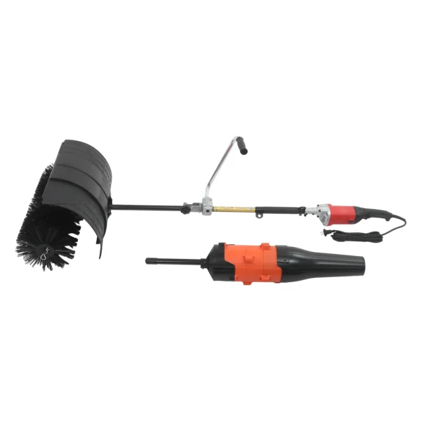 Elektrischer 2-in-1 Laubsauger und -gebläse mit Verlängerungsstange und ergonomischem Griff für Garten, Rasen, Reinigung von Schnee, Laub und Staub