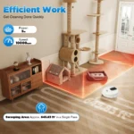 Automatischer Staubsaugerroboter mit Wischfunktion, Nass- und Trockenreinigung für Schlafzimmer und Wohnzimmer 6
