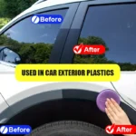 Auto-Kunststoff-Aufbereitungs- und Beschichtungsmittel zur Reparatur, Reinigung, Erfrischung und Wiederherstellung von Kunststoff und Gummi im Außenbereich, Schwarzglanz-Versiegelung und Aufheller 6