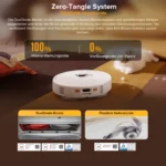 roborock Qrevo S5V (Upgrade vom S7 Max Ultra) Saugroboter, 12.000 Pa Saugleistung, Doppelte Anti-Verhedderungsbürste, Doppelt anhebbare Rotationsmopps, Selbstentleerung und -befüllung, Heißlufttrocknung 5