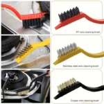 8-teiliges Multifunktions-Reinigungsbürsten-Set für Küche und Bad, Edelstahl-Spatel, Tassen- und Hummerbürsten, für Herd, Dunstabzugshaube, Kühlschrank 3