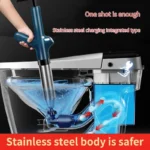 Hochdruck Air Drain Blaster Badezimmer Waschbecken Kanalisation Abfluss Verstopfen Entferner Werkzeuge Edelstahl Wc Kolben Pipeline unclogger 4