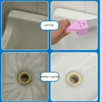 2 Stück Toilettenreiniger ohne tote Winkel, Bimsstein-Toilettenbürste zum Entfernen von Urinablagerungen und gelben Flecken 3