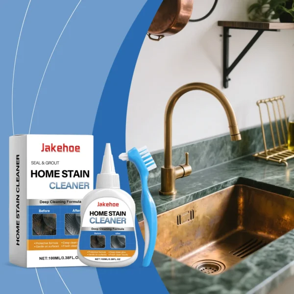 JAKEHOE Haushalts-Fleckenentferner-Gel, robuster Waschmaschinenreiniger mit Bürste, Dusche, Badezimmer, Waschbecken, Allzweck-Reinigungsgel