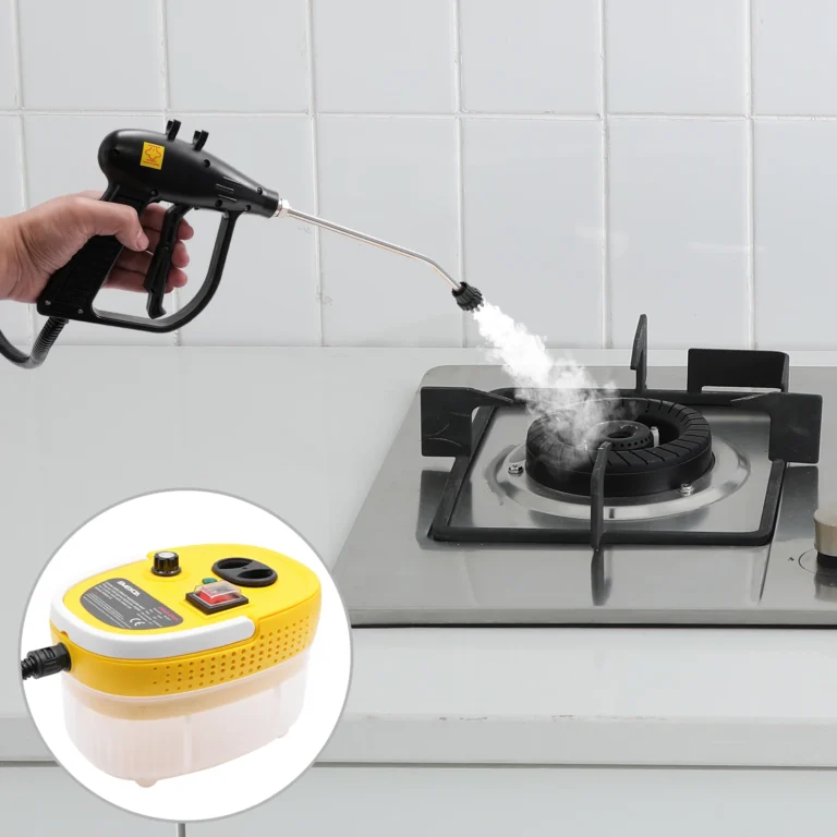 2500W Dampfreinigungsgerät 1,2L 6-Gang Einstellbarer Hochdruck-Dampfreiniger mit Verlängerungsstange für Auto Küche Tiefenreinigung