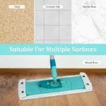Flaches Mopp-Pad für Leifheit Clean Twist XL Micro Duo Mop, waschbares und wiederverwendbares Reinigungspad, Heim-Bodenreinigungsmopp-Zubehör 3