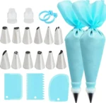 Spritzbeutel Kuchen Dekorieren Werkzeuge Wiederverwendbare Silikon Spritzbeutel Edelstahl Düse Spritzdüsen Gebäck Set Backwerkzeuge