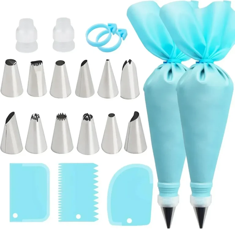 Spritzbeutel Kuchen Dekorieren Werkzeuge Wiederverwendbare Silikon Spritzbeutel Edelstahl Düse Spritzdüsen Gebäck Set Backwerkzeuge