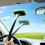 1pc Fenster reinigungs bürsten satz Windschutz scheiben wasch werkzeug Auto wischer Langgriff Autozubehör 2