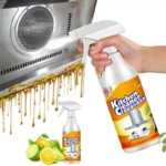Starker Entfetter für Ölverschmutzungen Küchenreiniger Kraftvoller Reiniger für Grills, Öfen und Kochfelder Ölentferner für den Haushalt Reinigungsspray für Kochbereiche 2