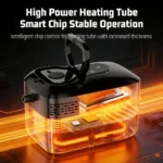 Podofo 1500W Tragbarer Handdampfreiniger, Hochtemperatur-Dampfreinigungsgerät mit Bürstenköpfen für Küche und Auto 3
