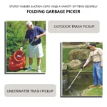 Garbage Picker Gripper mit 360° °   Rotierender Clip, Müllgreifer, Aufnahmewerkzeuge, 80 cm, leichtes, faltbares Greifer-Verlängerungs-Handwerkzeug 5