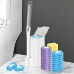 Toilettenbürste 18/36 Pcs mit Einweg-Ersatzkopf-Kits, Upgraded Lange Griff Badezimmerreinigungsbürste für Zuhause, WC-Zubehör, Perfekt zur Aufrechterhaltung der Hygiene und einfachen Reinigung des Badezimmers.