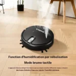 Roboter-Staubsauger, Staubsaugen, Wischen und Sprühen in einem, USB-wiederaufladbar, Reinigungsroboter, Staubsauger, geeignet für harte Böden 3