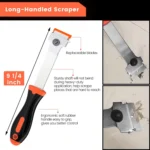 ALIWRAP Rasierklingenschaber für Autoaufkleber-Entferner, doppelseitiger Vinyl-Spatel, Fenster-, Glas-, Herd-, Aufkleber- und Etikettenreinigungsschaufel 2