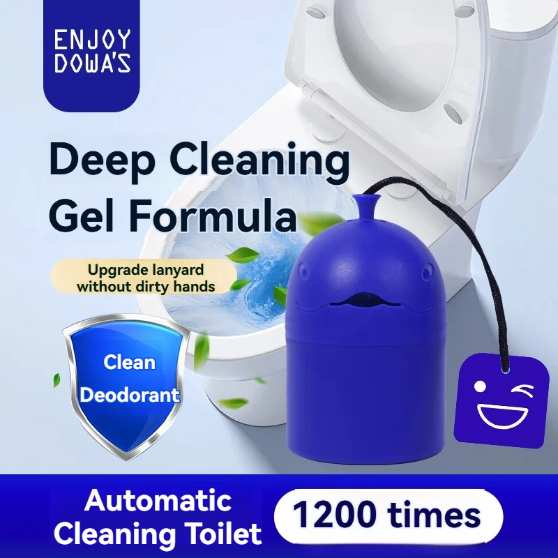 Automatischer Toilettenreiniger mit tragbarem Design, Wal-Design, langsame Reinigung, 1 Flasche, 150 g Gel Automatischer Toilettenreiniger mit tragbarem Design, Wal-Design, langsame Reinigung, 1 Flasche, 150 g Gel