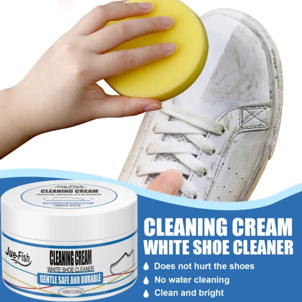 100/200 g weiße Schuhreinigungscreme, multifunktionale Reinigung, Aufhellung, Aufhellung und Vergilbung, Wartung von Sportschuhen