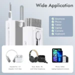 8-in-1-Elektronik-Reinigungsset, Bildschirmreiniger, multifunktionale Reinigungsbürste für Kopfhörer, Tastatur, Laptop, Telefon, PC, Monitor, Kamera 6