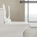 2,6 kg PP Smart Toilettensitz Doppeldüsen Drei Spüllöcher 0,08–0,8 MPa Wasserdruck 48 * 35 * 7,8 cm Umweltfreundliche Toilettenabdeckung 3