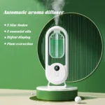 Wiederaufladbarer tragbarer Aromadiffusor, Aromatherapiegerät für ätherische Öle, zeitgesteuerter Lufterfrischer zur Entfernung von Gerüchen, 5-Modi, zeitgesteuertes Spray 5