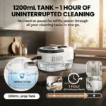 Podofo 2500W Handdampfreiniger Küchenreinigungsgerät mit 1200ml großem Tank zum Reinigen von Fugen, Auto, Möbeln, Boden. 3