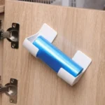 2 Stück an der Wand montierter Müllbeutelhalter – selbstklebender Mehrzweckspender für Küche und Badezimmer, platzsparender Organizer 4
