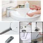 60/90/160/200cm Haarabfluss-Entstopfer, Biegbarer Schlauchgreifer, Flexibler Reiniger für Waschbecken, Rohre und Toiletten 2