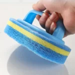 6/3/1Pcs Haushalts Reinigung Pinsel mit Griff Schwamm High-Density Dicke Scheuer Pad Küche Bad Wc wand Sauber Pinsel 5