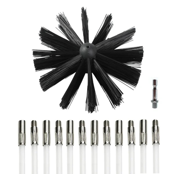 100/150/200mm Pinsel Rotary Kamin Pinsel Langen Griff Flexible Stange Für Kamin Trockner Rohr Kamin innere Wand Reinigung Werkzeuge