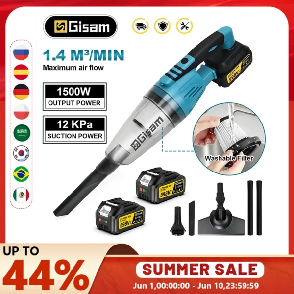 12Kpa Elektrische Staubsauger Cordless Multi-funktion Reiniger Handheld Reinigung Schnee Staub Werkzeug Für Makita 18v Batterie pin