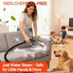 Tragbarer Dampfreiniger, 15s Schnellaufheizung 105 ℃   Temperaturregulierung, 1350 ml Wassertank, für Auto/Zuhause/Fliesen/Möbel + 10 Zubehörteile 8