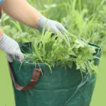 50l faltbarer Garten abfall beutel wasserdichter Garten hof Blatts ack Licht Camping Mülleimer sammeln Garten blätter Trümmer Aufbewahrung tasche 5