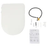 2,6 kg PP Smart Toilettensitz Doppeldüsen Drei Spüllöcher 0,08–0,8 MPa Wasserdruck 48 * 35 * 7,8 cm Umweltfreundliche Toilettenabdeckung 2