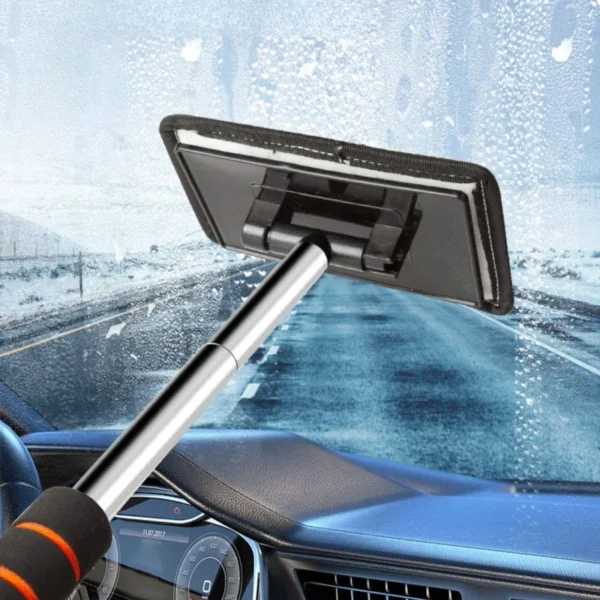 1 stücke Universell Auto Frontscheibe Anti-beschlag Pinsel Teleskop Langen Griff Auto Haushalt Glas Sauber Pinsel Staub Entferner Werkzeug