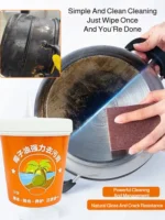 Allzweck-Reiniger, Paste, Topfboden, Kochgeschirr-Reiniger, Haushalts-Kokosnussöl-Reinigungscreme, entfernt Flecken für Küche und Badezimmer
