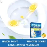 24 Stück Toilettenreinigungs-Brausetabletten mit Zitronenduft, entfernt Urinflecken, Geruchsvergilbung, dauerhafte Frische, ein Muss für zu Hause 5