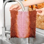 10 Stück Mikrofaser-Küchentücher, super saugfähige Korallenvelours-Geschirrtücher, antihaftbeschichtet, ölabweisend, waschbar, schnell trocknend 5