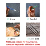 1/10/80 Pc Edelstahl Stroh Reinigung Pinsel Unkraut Rohr Reinigung Glas Shisha Rauchen Cachimba Pipas Fumar fütterung Flasche Pinsel 4