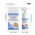 Schimmelentferner-Spray 237ml Natürlicher Tiefenreiniger Schnellwirkendes Schimmelreinigungsspray für Badezimmer Küche Wanne Fugen 6