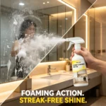 QIFENGHE 250ml Schaumreiniger-Spray, Mehrzweck-Haushaltsreiniger, Zitronenduft für die Küche, Entfernt Fett und Schmutz 4