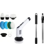 HOMEFISH Kabelloser Elektrischer Reinigungsbürsten-Spinner für Bad, Küche, Toilette, Multifunktionales Haushaltsreinigungsgerät 6