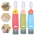 3-in-1-Reinigungsbürste für Tassendeckel, 3 Stück, multifunktionale Isolierflaschen-Reinigungswerkzeuge für Flaschenspalt, enge Räume, Tasse