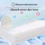 50PCS Farbe Absorbieren Film Haushalt Maschine Waschen vliesstoffe Anti Kreuz Färben Papier Kleidung Gemischt Waschen Keine Kreuz Farbe werkzeuge 4